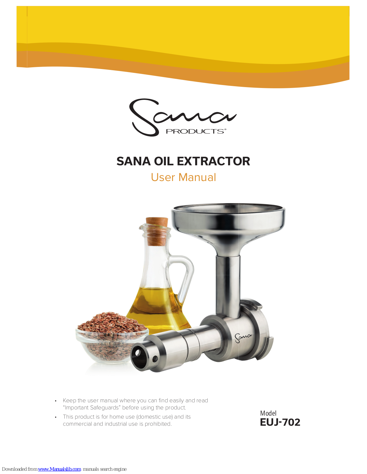 Sana EUJ-702 User Manual