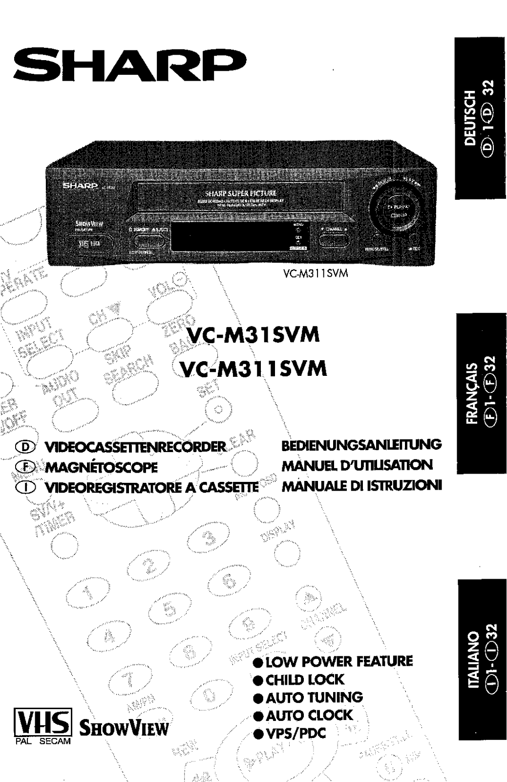 SHARP VC-M31 User Manual