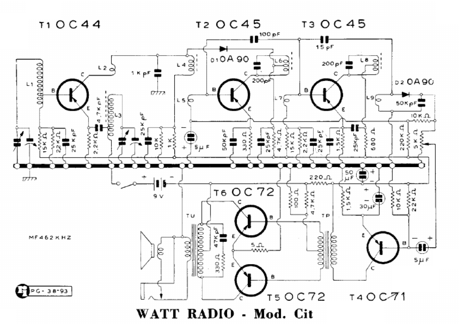 Watt Radio cit schematic