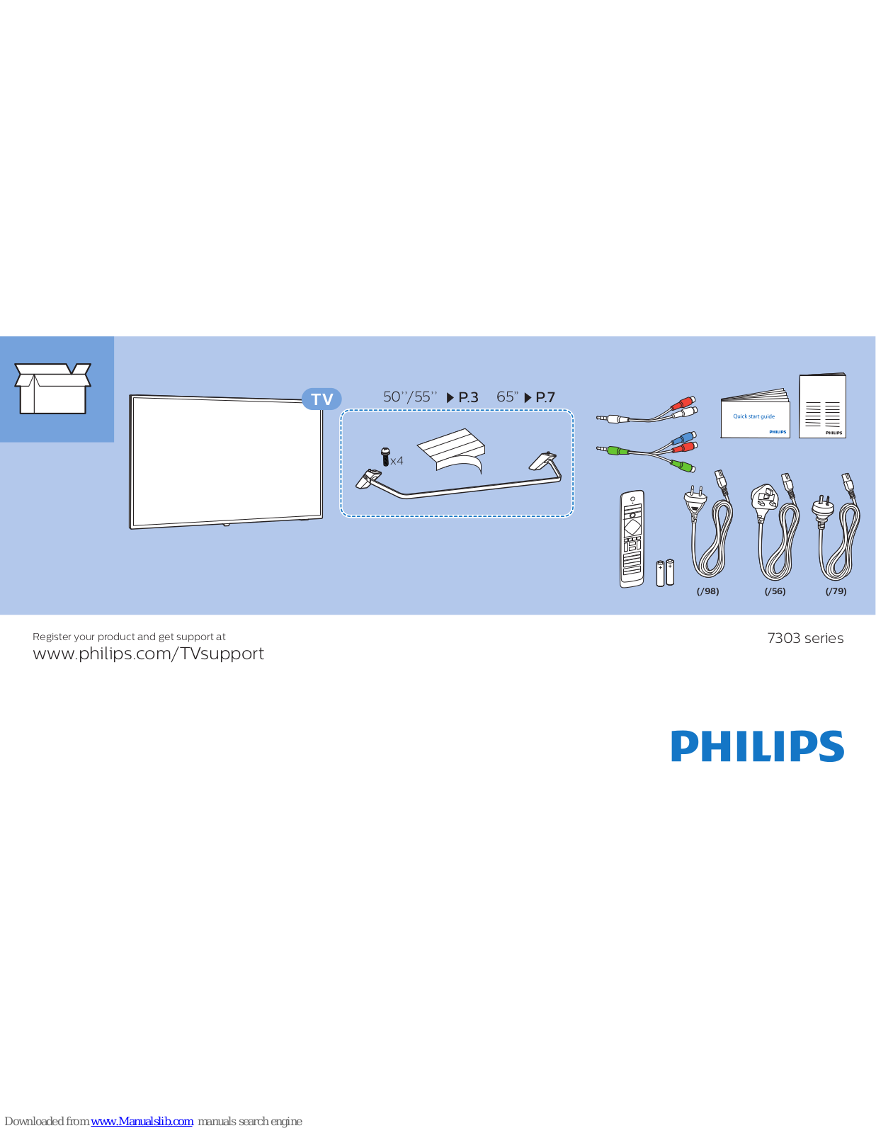 Philips 7303 series Quick Start Manual