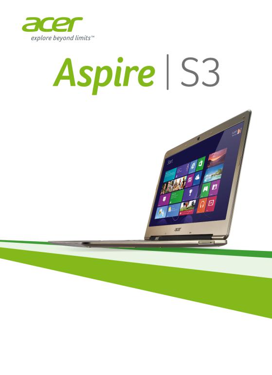 Acer ASPIRE S3-331, ASPIRE S3-371, ASPIRE S3-391 User Manual