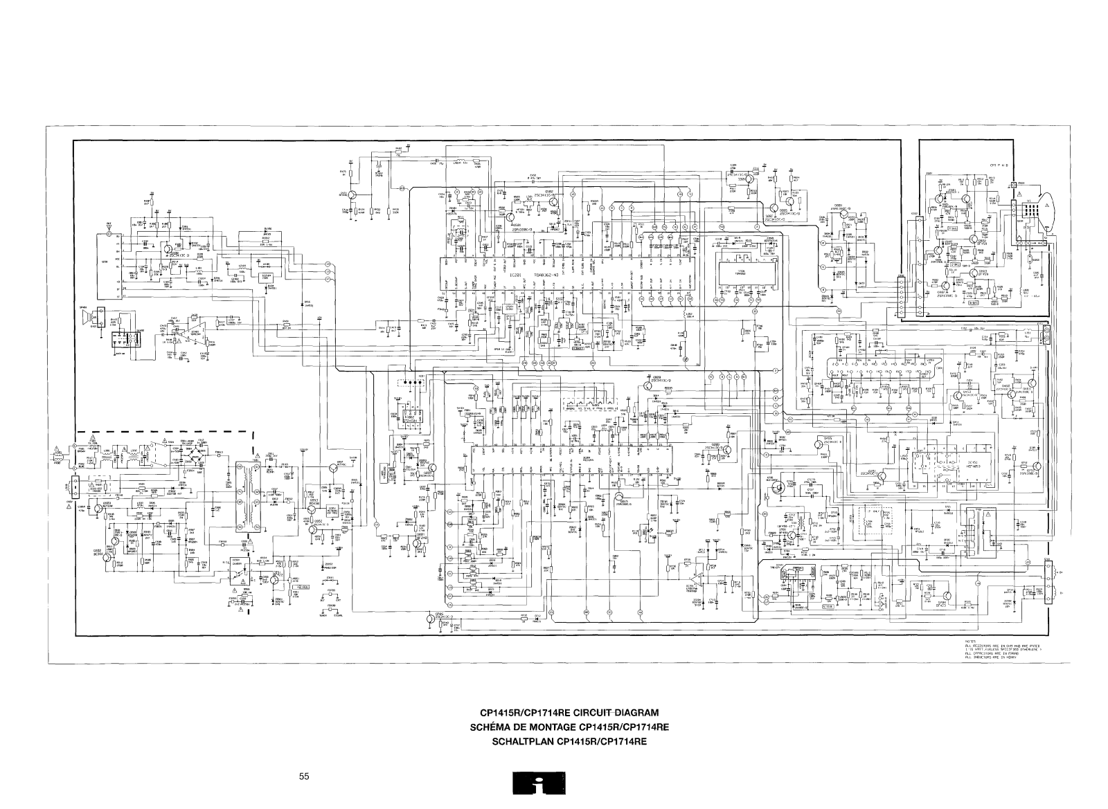 HITACHI CP 1415, CP 1714 Service Manual