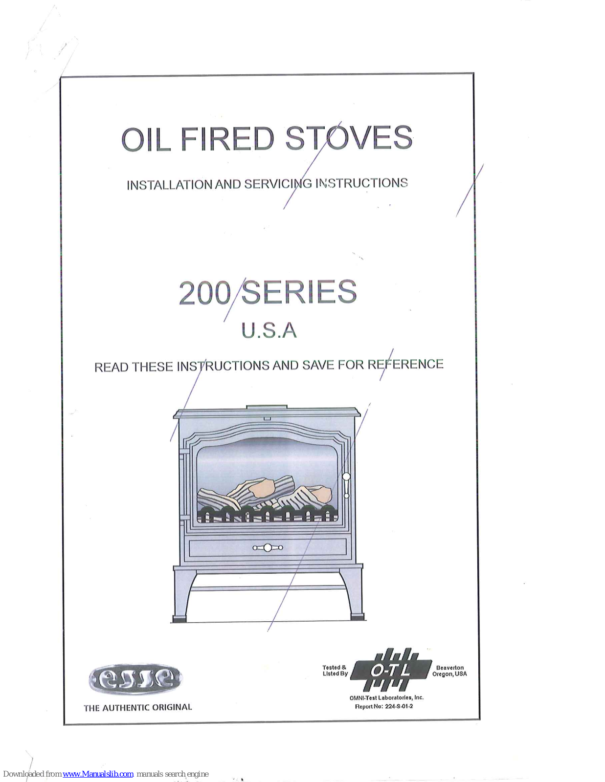 Esse 200/23, 200/30 Installation And Servicing Instructions - ManualMachine.com
