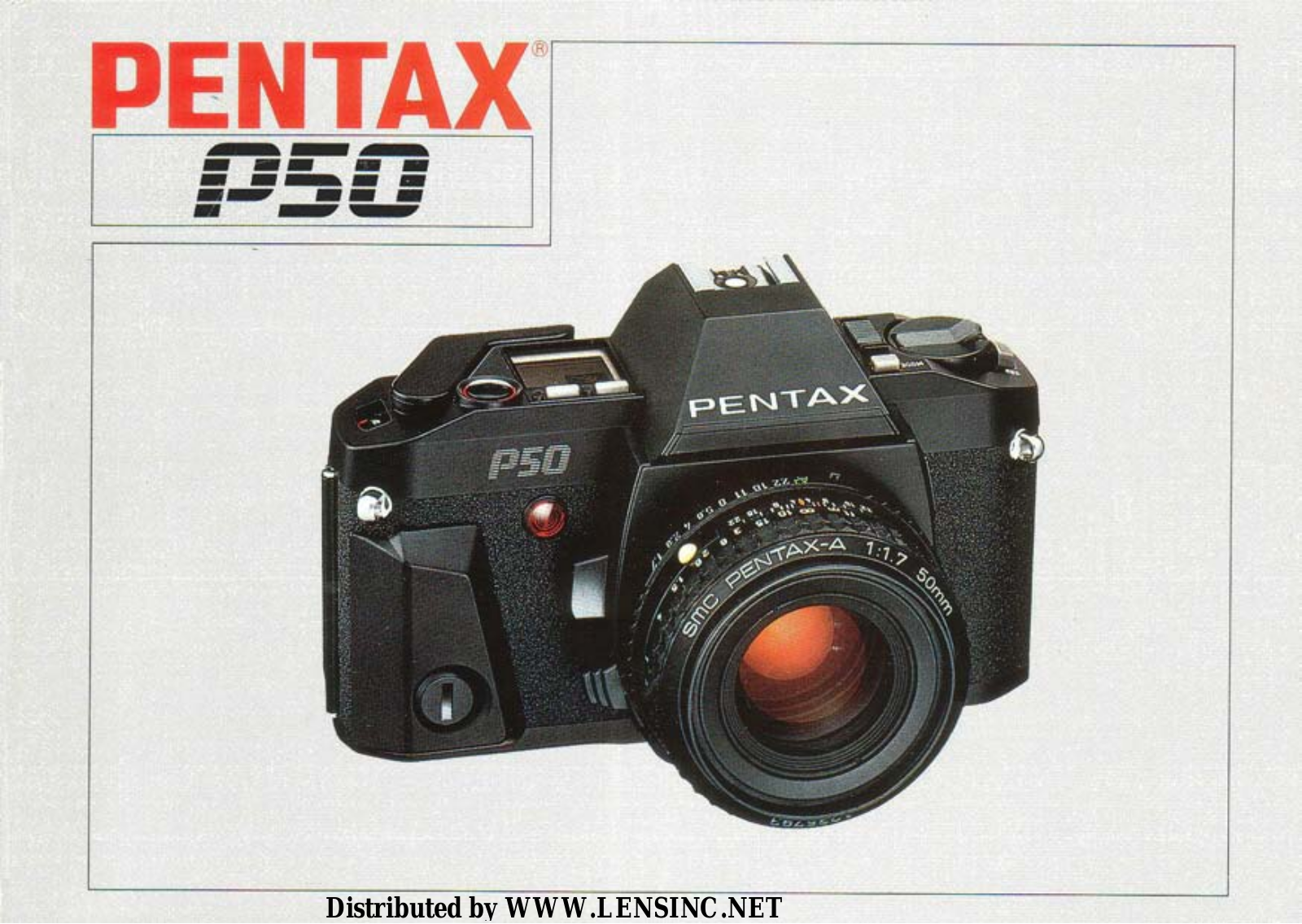 Pentax P-50 Instruction Manual