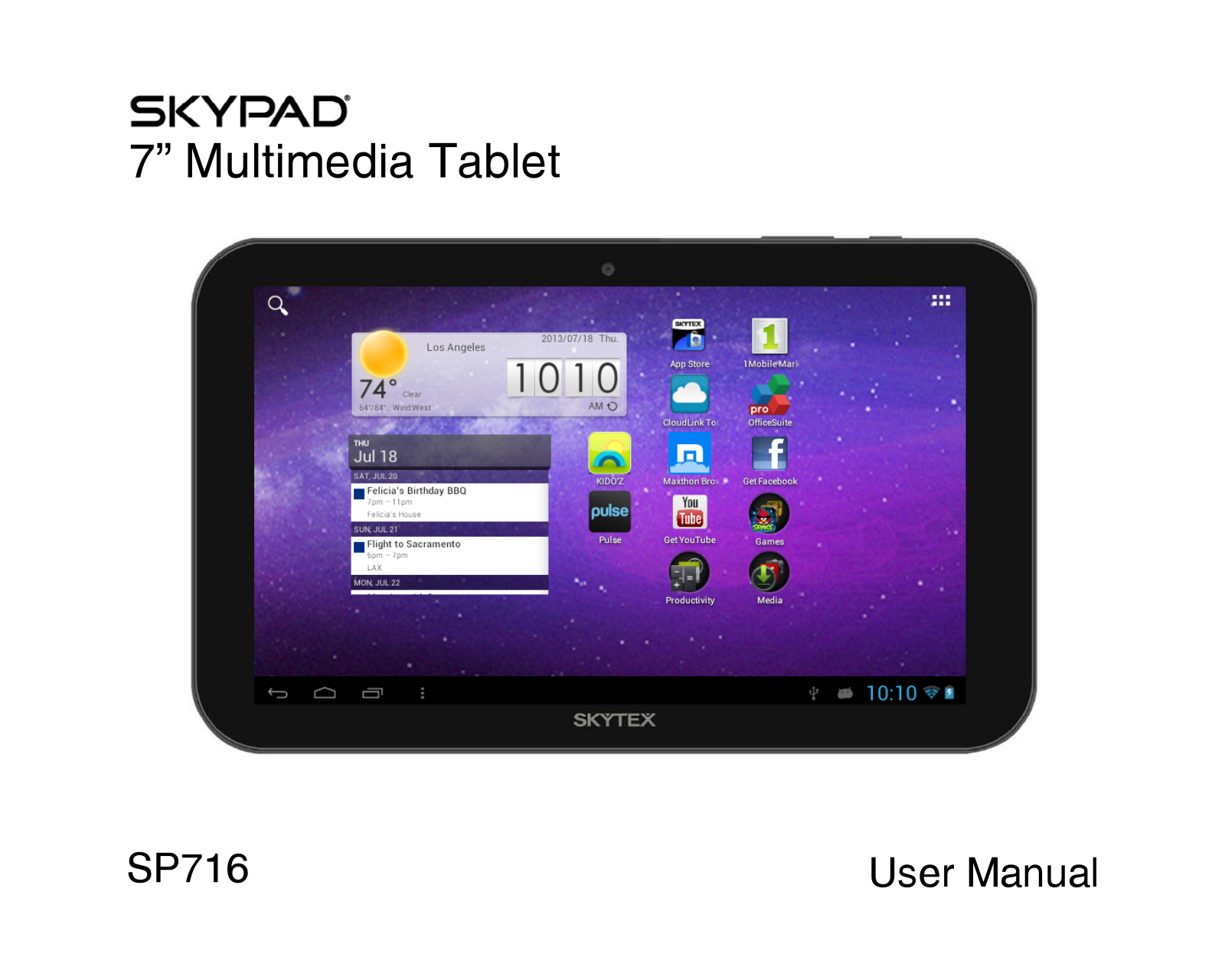 Skytex Skypad 716, SP 716 User Manual - ManualMachine.com