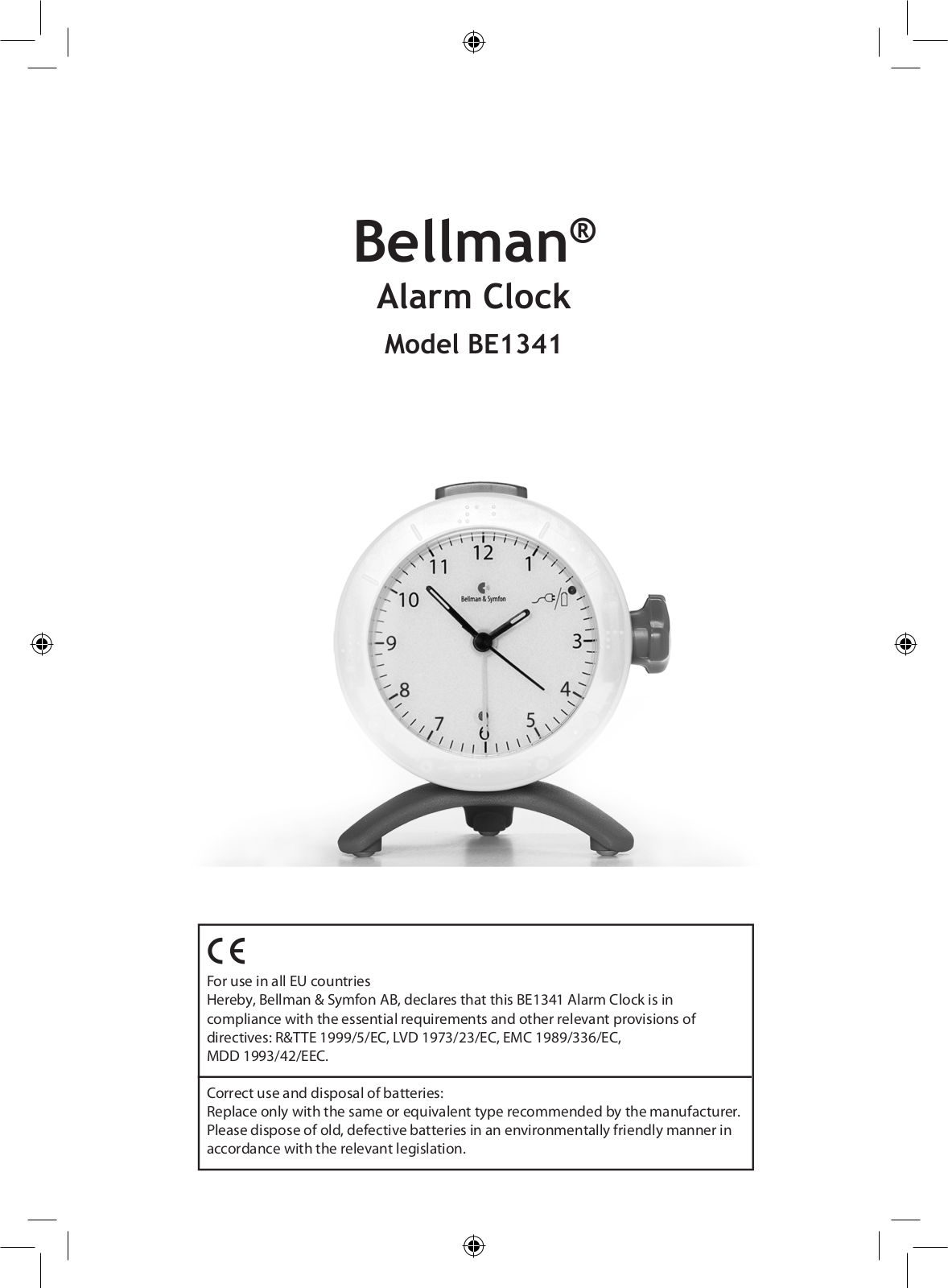 Bellman BE1341 User Manual