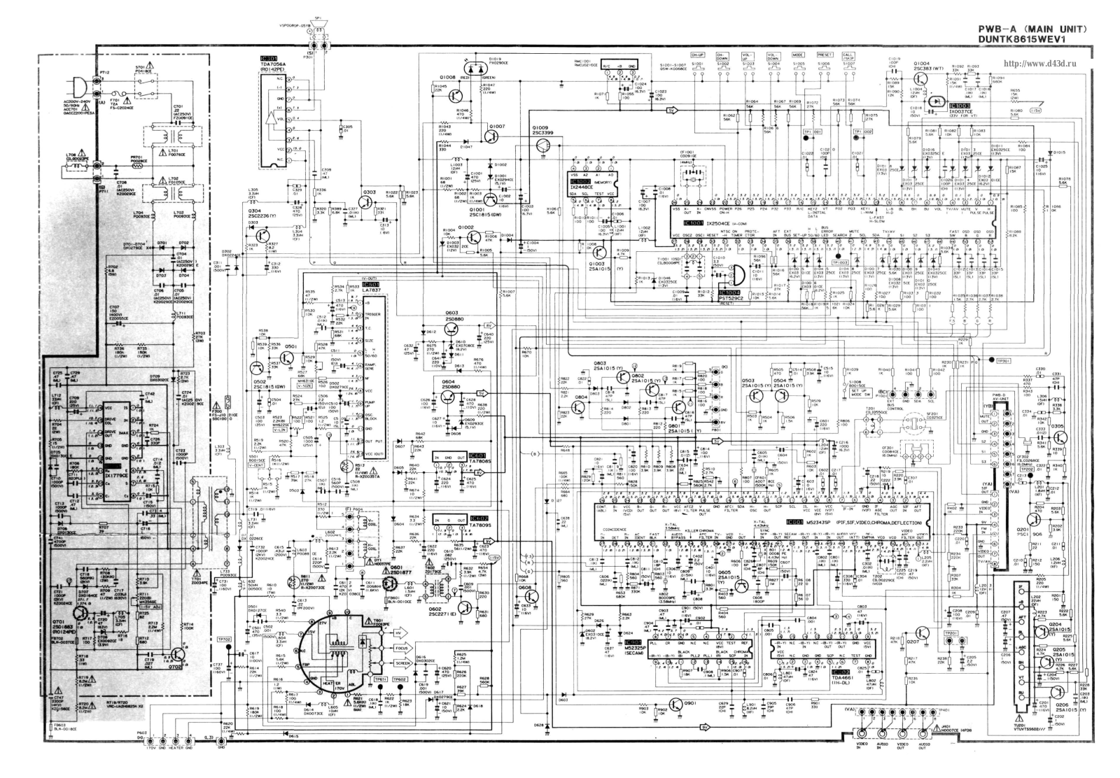 Sharp 14B-E Schematic