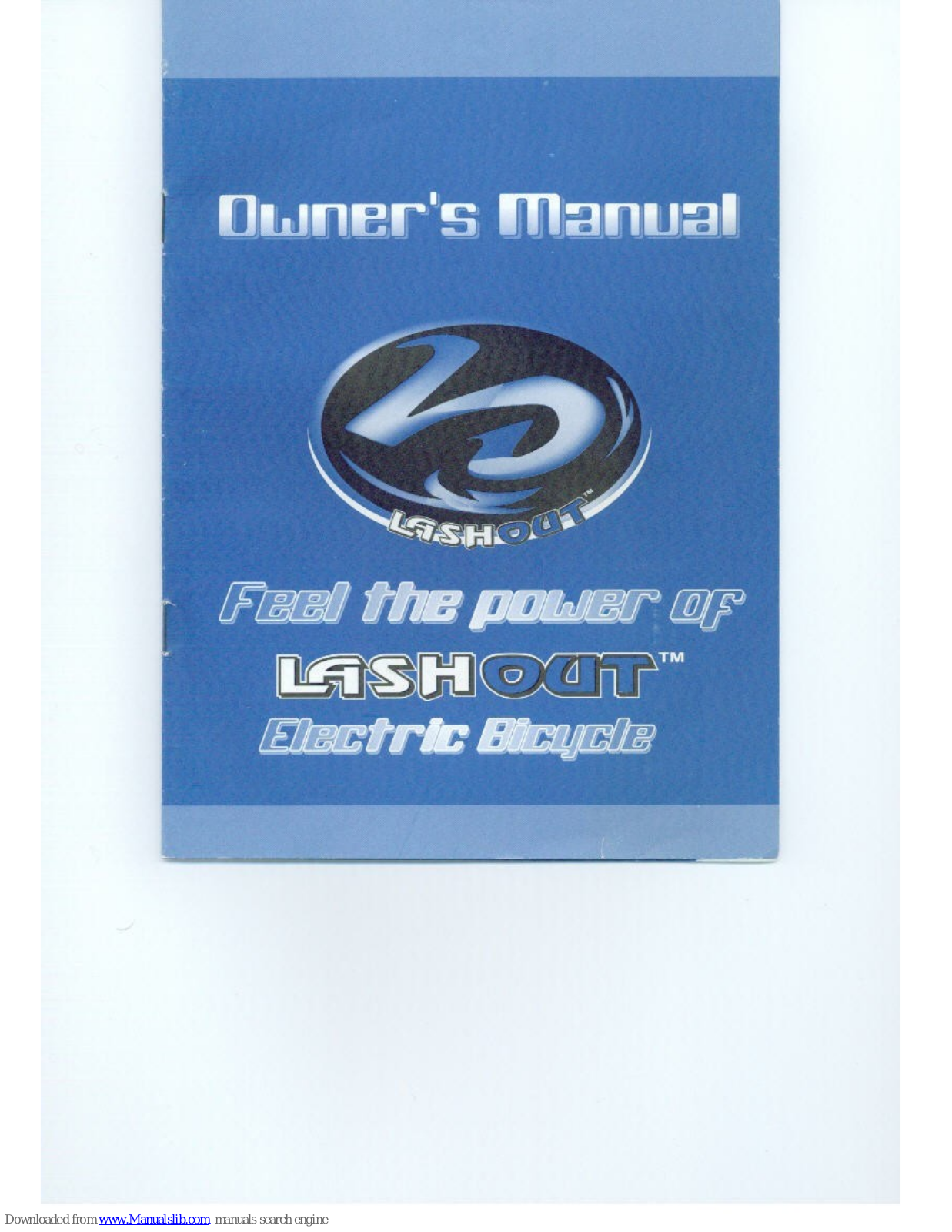 Electrik Motion lashout Owner's Manual