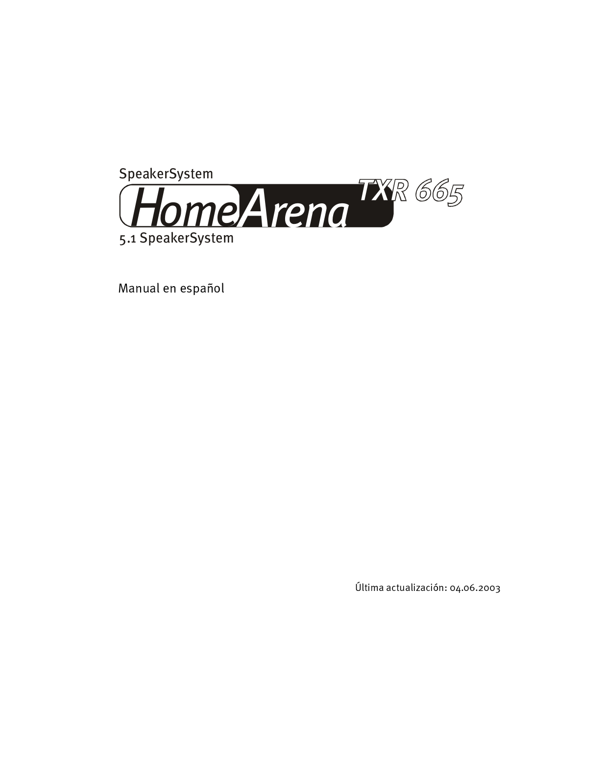 TerraTec HomeArena TXR 665 User Manual