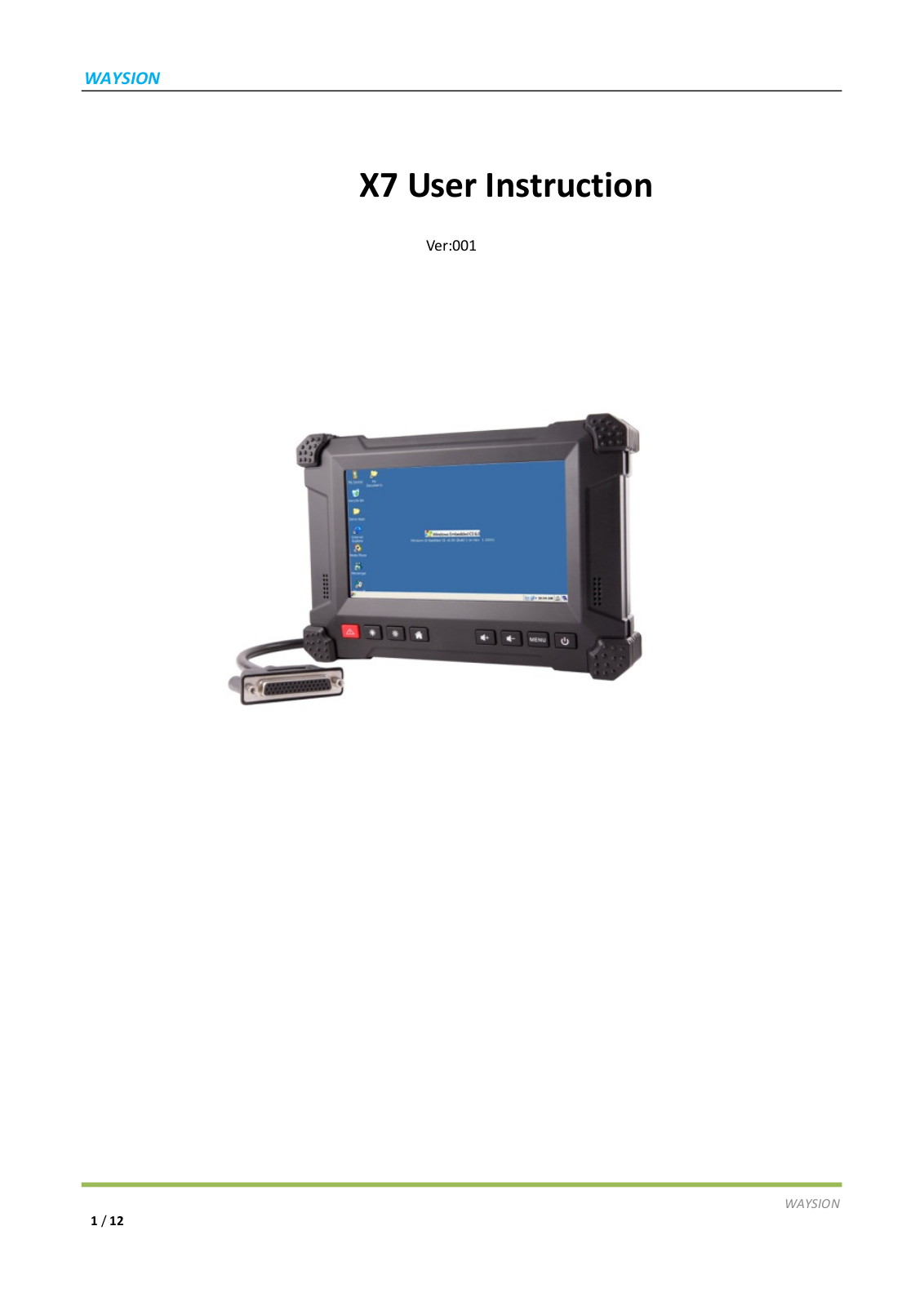 Waysion Technology WSP01 User Manual