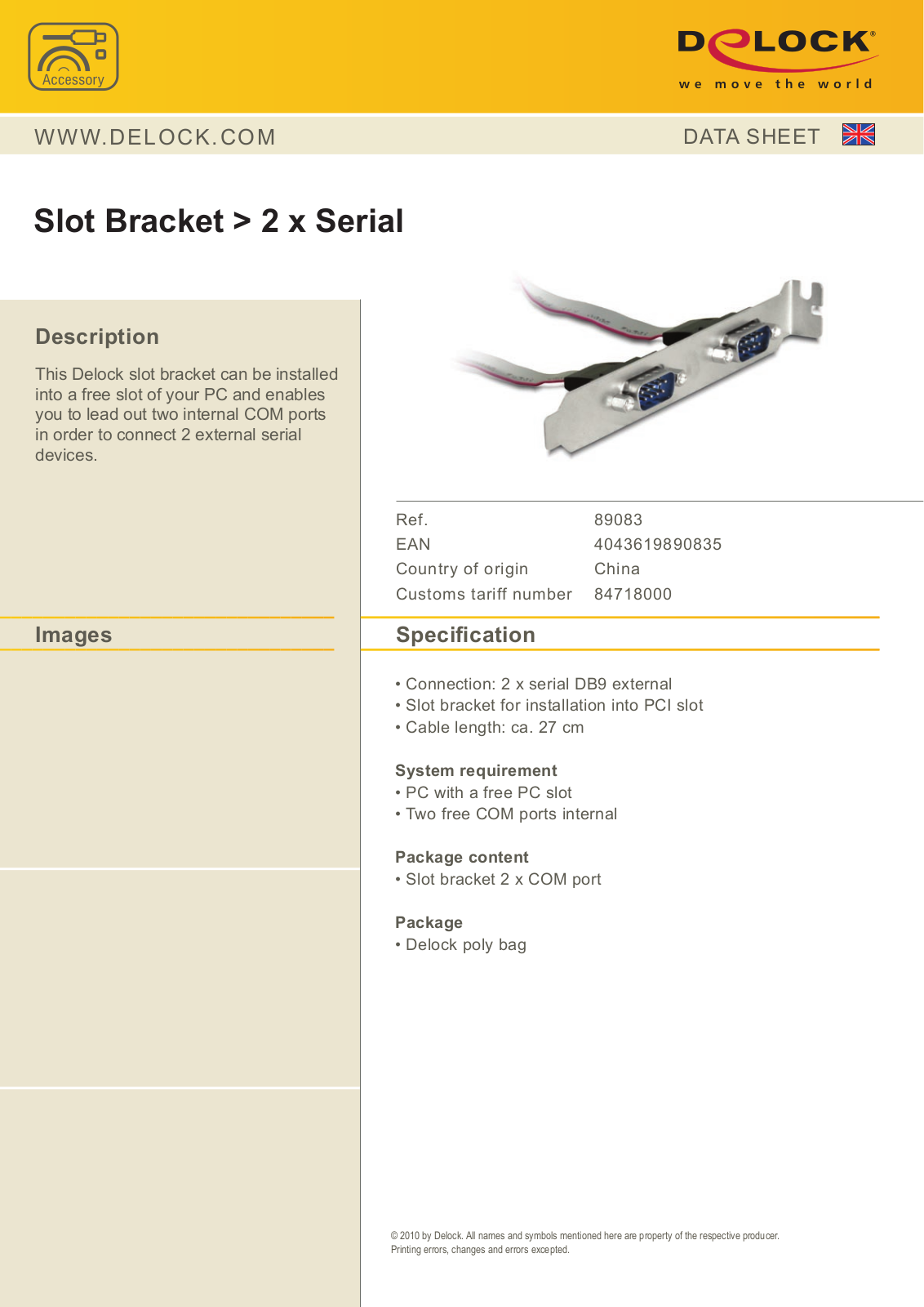 DeLOCK 89083 User Manual