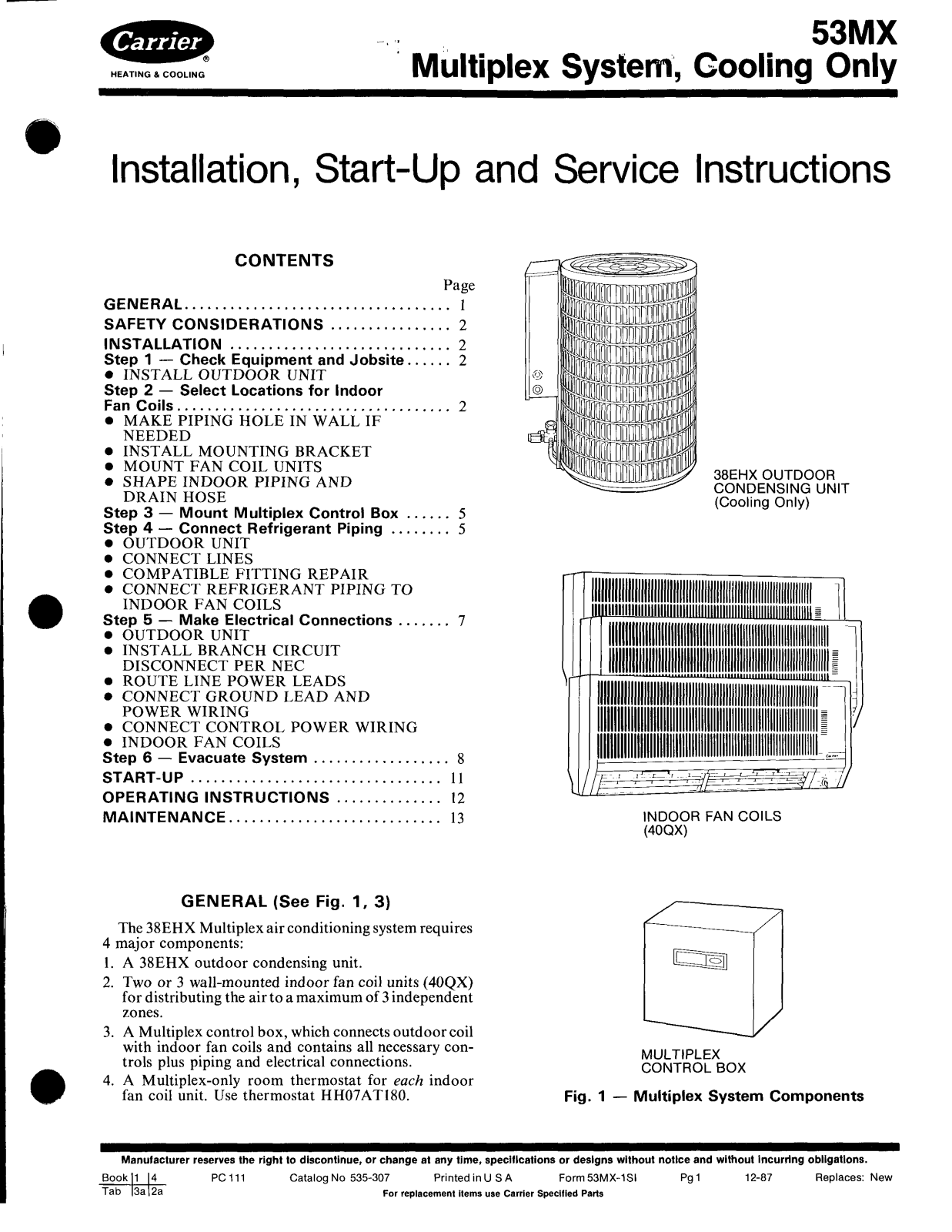 Carrier 53MX User Manual