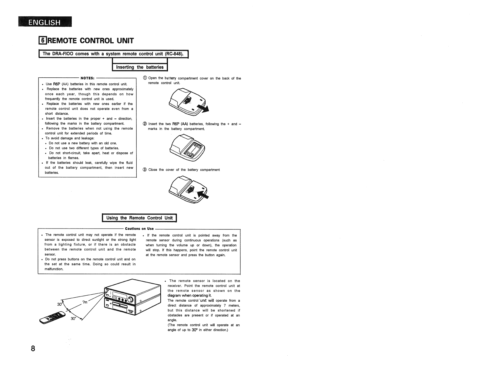 DENON RC-848 User Manual