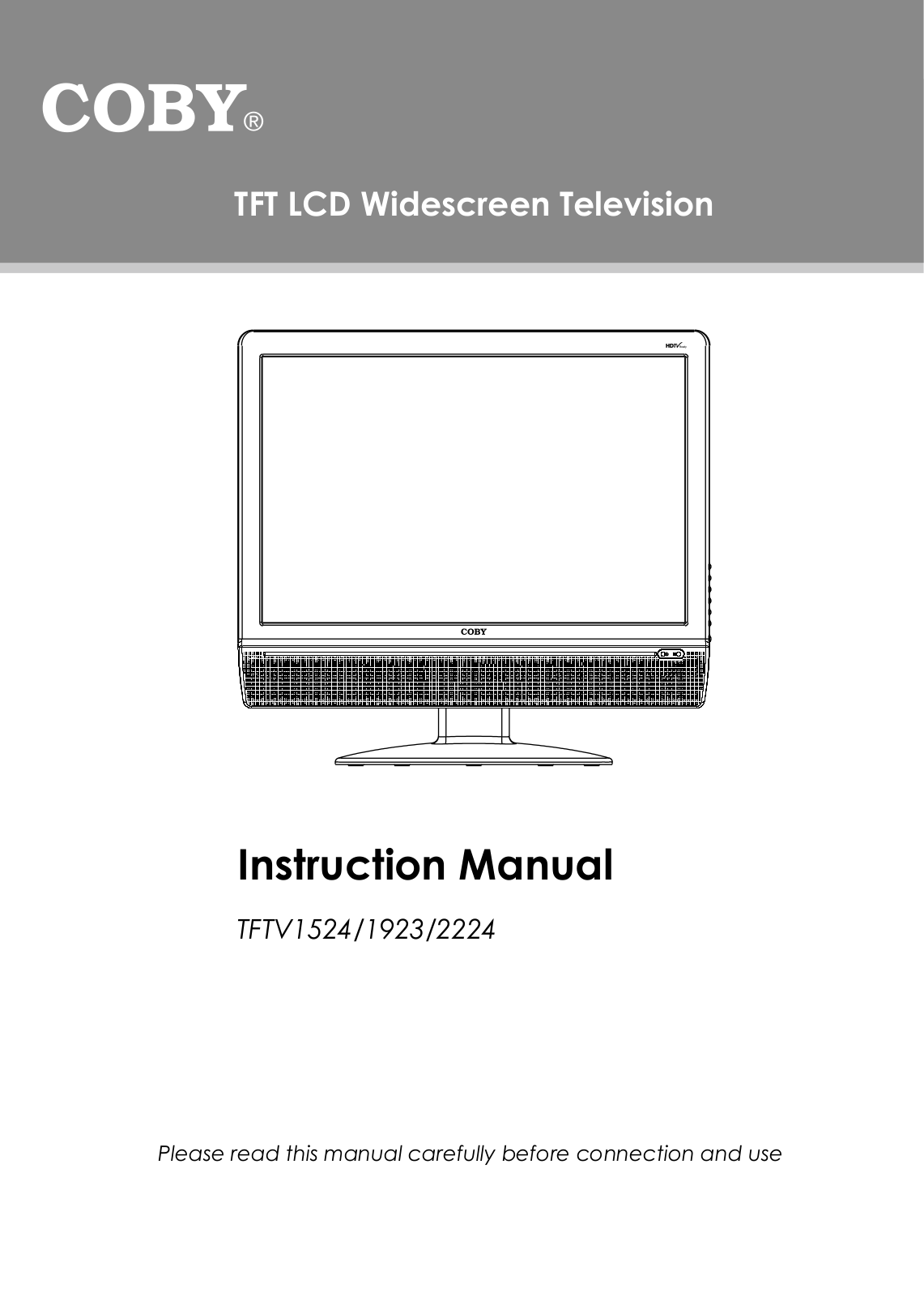 COBY TFTV1524 User Manual