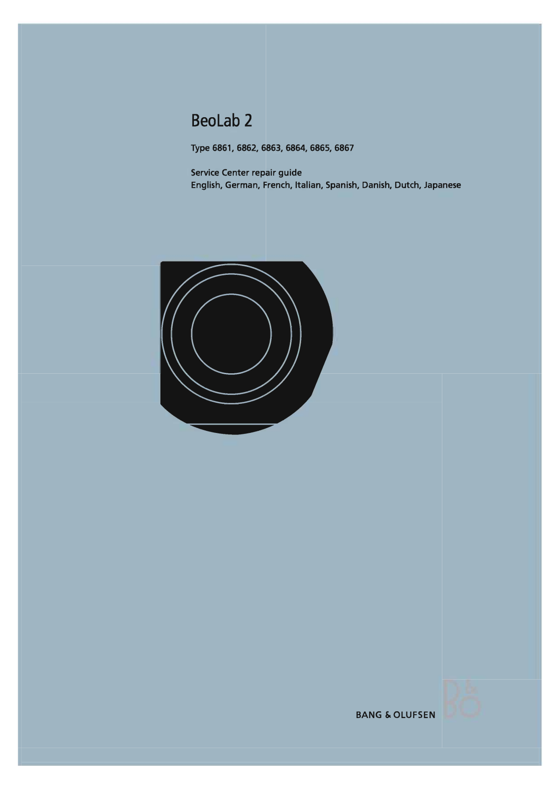 Bang Olufsen Beolab 2 Service Manual