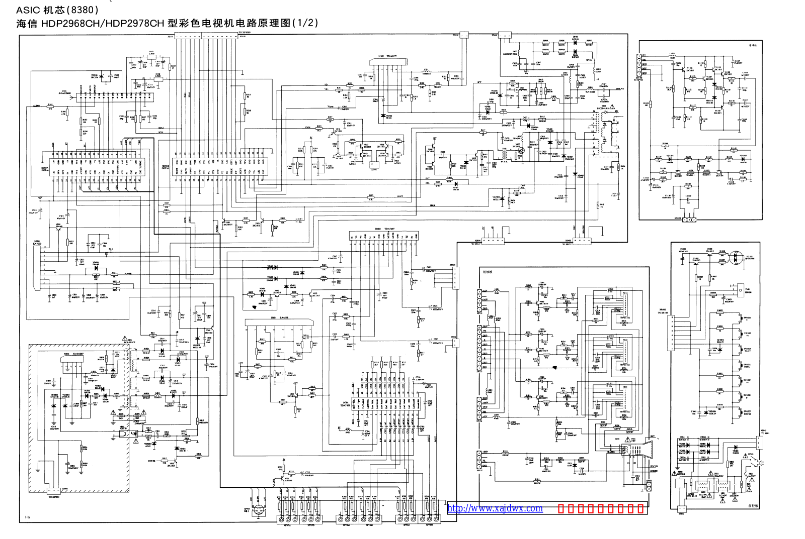 Hisense HDP2968CH, HDP2978CH Schematic