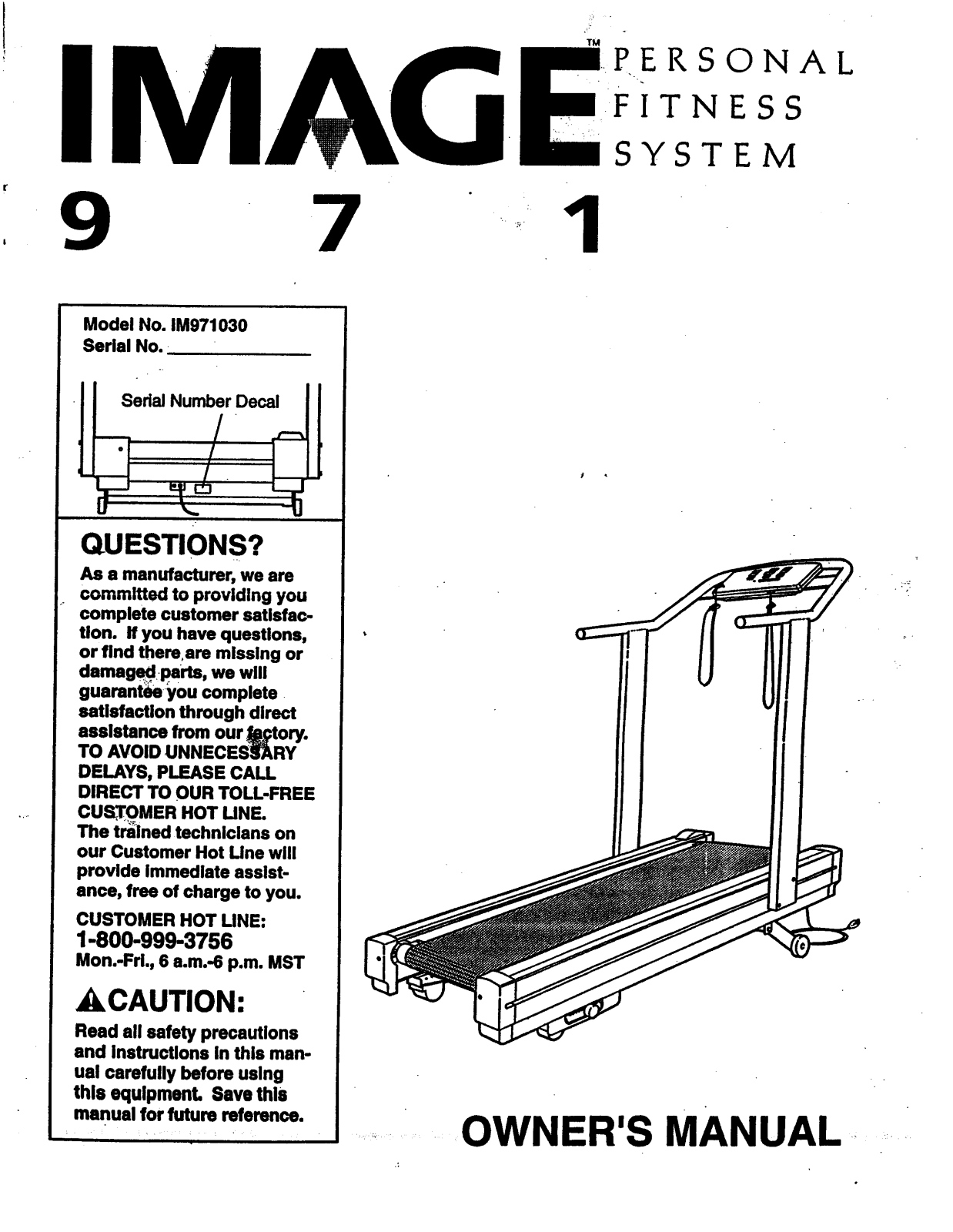 Image IM971030 Owner's Manual