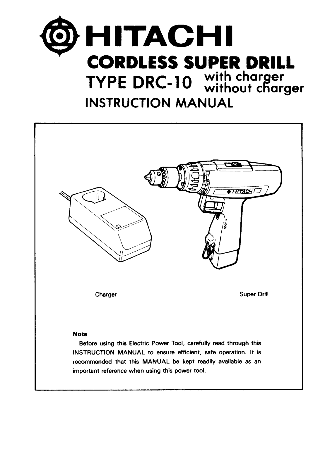 Hitachi DRC10 User Manual