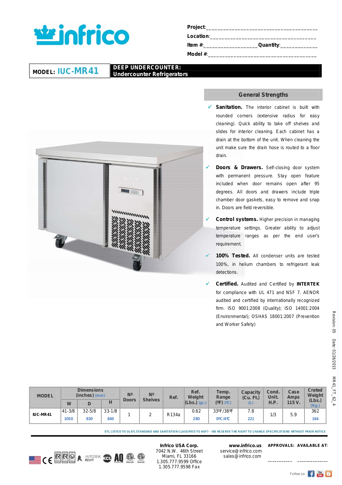 Infrico IUC-MR41 User Manual