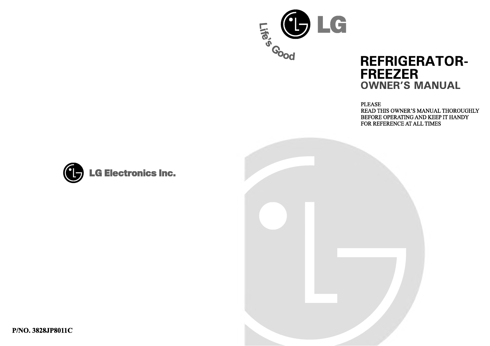 LG GN-253SQA, GN-234SQA User Manual