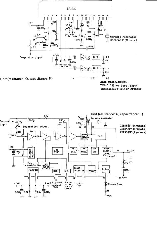 Sanyo LA3430 Specifications