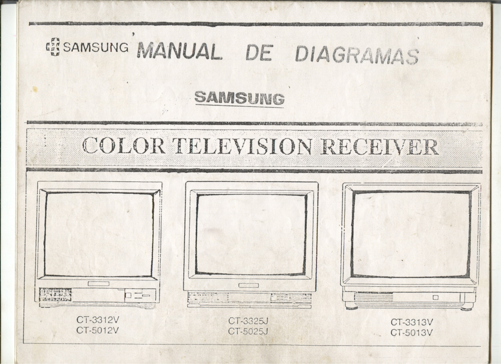 SAMSUNG CT3312V, CT5012V, CT3325J, CT5025J, CT3313V Service Manual