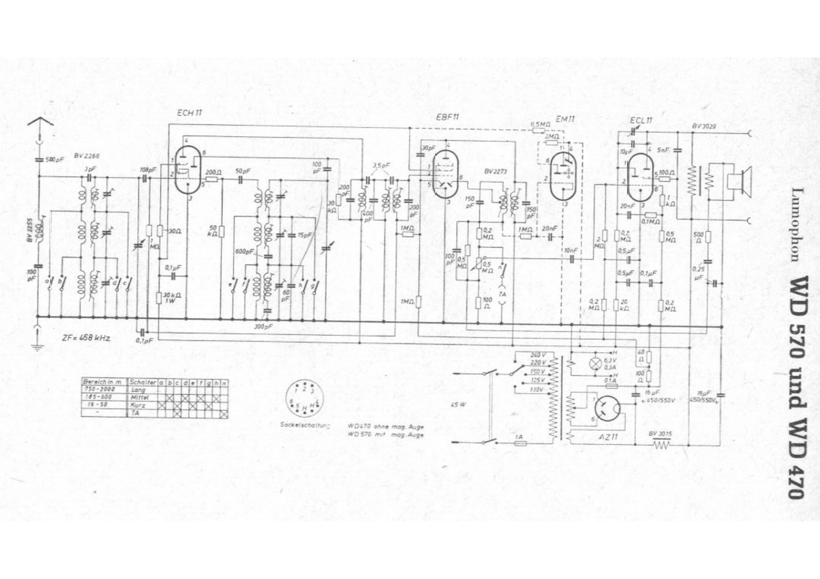 Lumophon wd570, wd470 schematic - ManualMachine.com