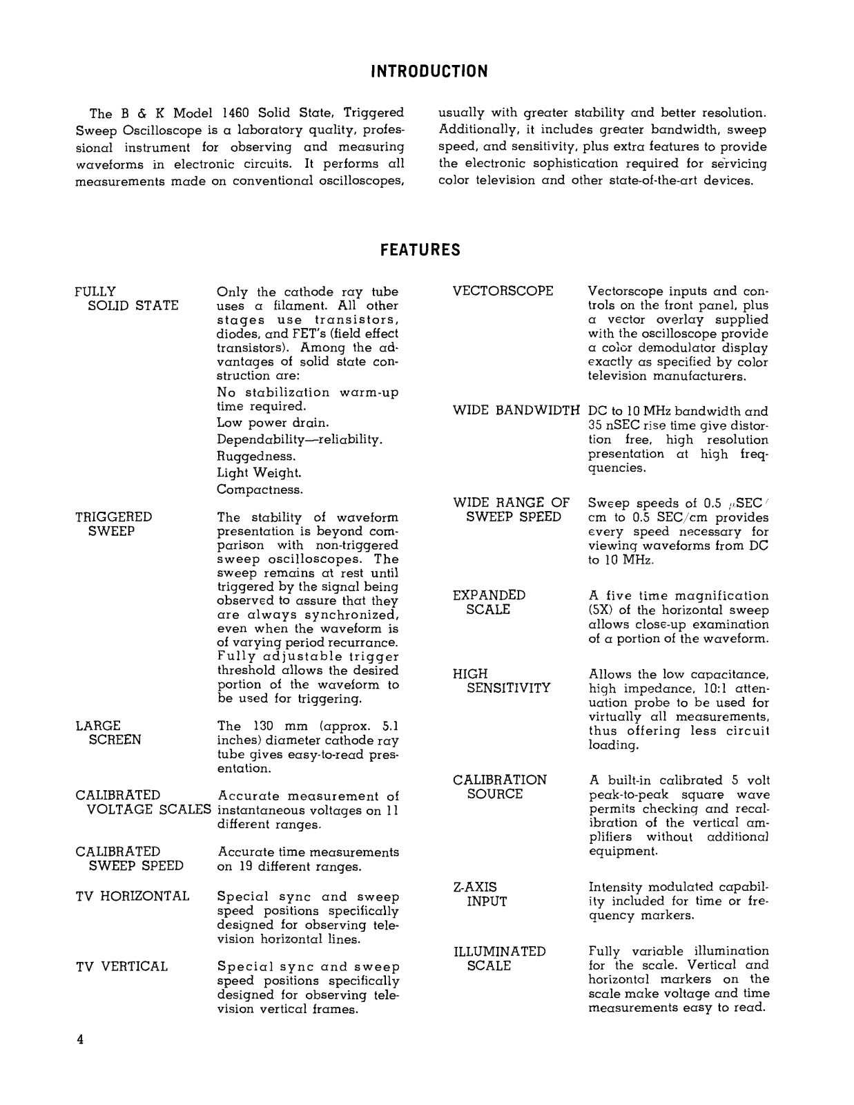 B&K bk-1460 User Manual