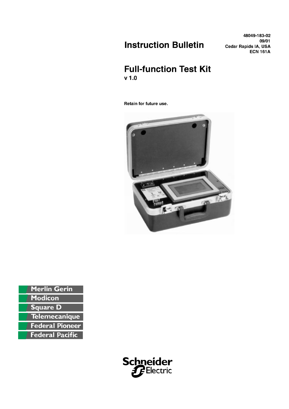 Schneider Electric ECN 161A User Manual