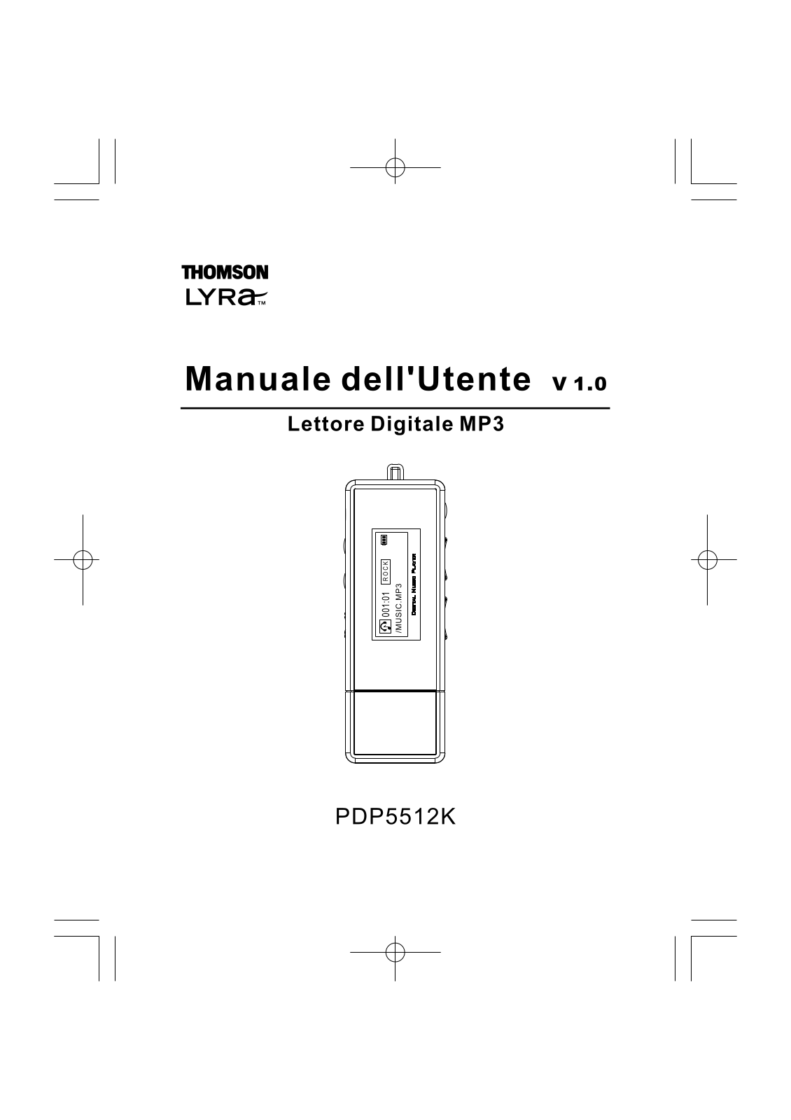 Thomson PDP5512K User Manual