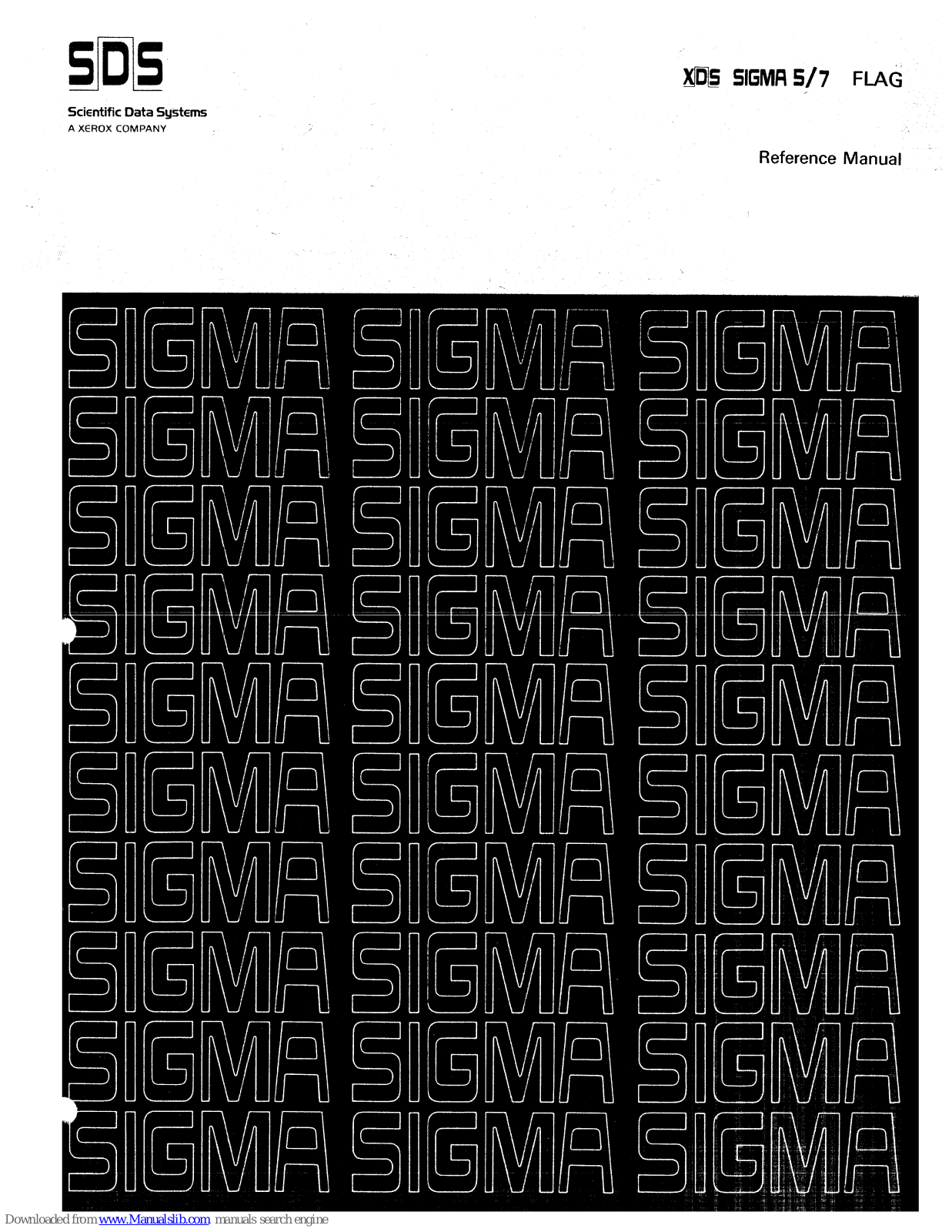 Sigma XDS 5, XDS 7 Reference Manual - ManualMachine.com