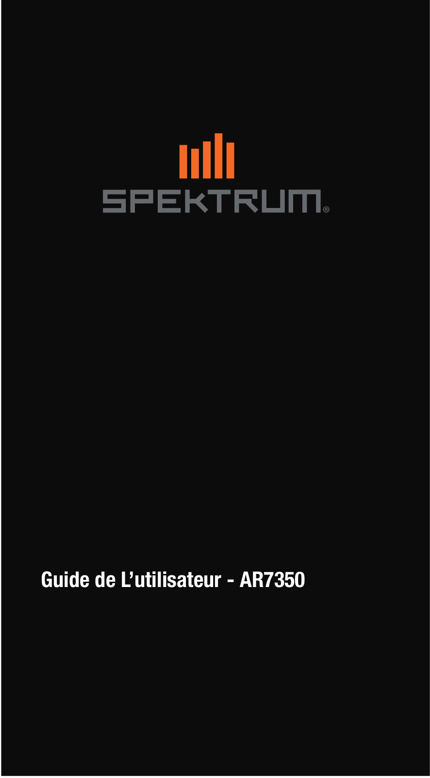 Spektrum AR7350 User Guide