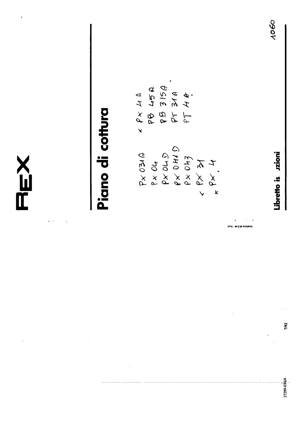 Rex PX941DNA, PX94DNA, PX931DNA, PX951A, PT951A Manual