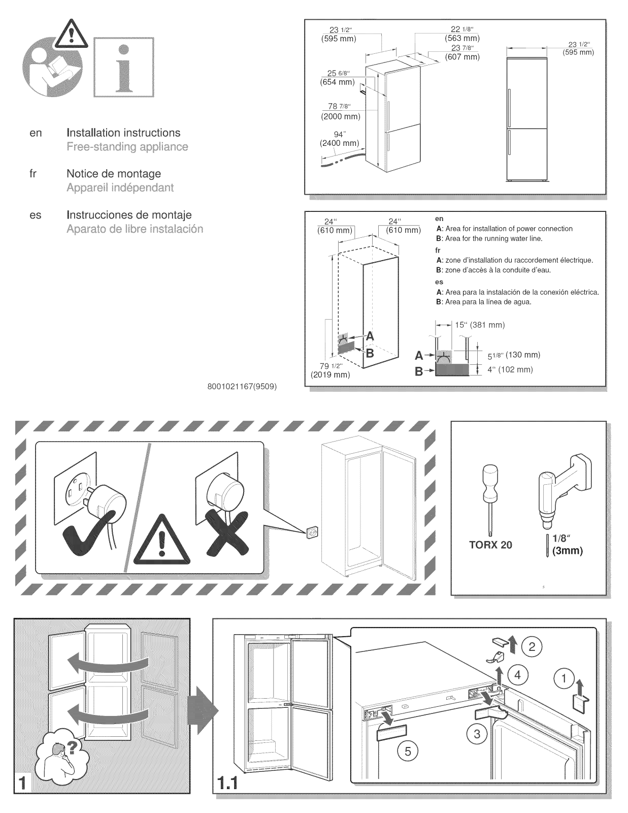 Bosch B11CB81SSS/03, B11CB81SSS/01 Installation Guide