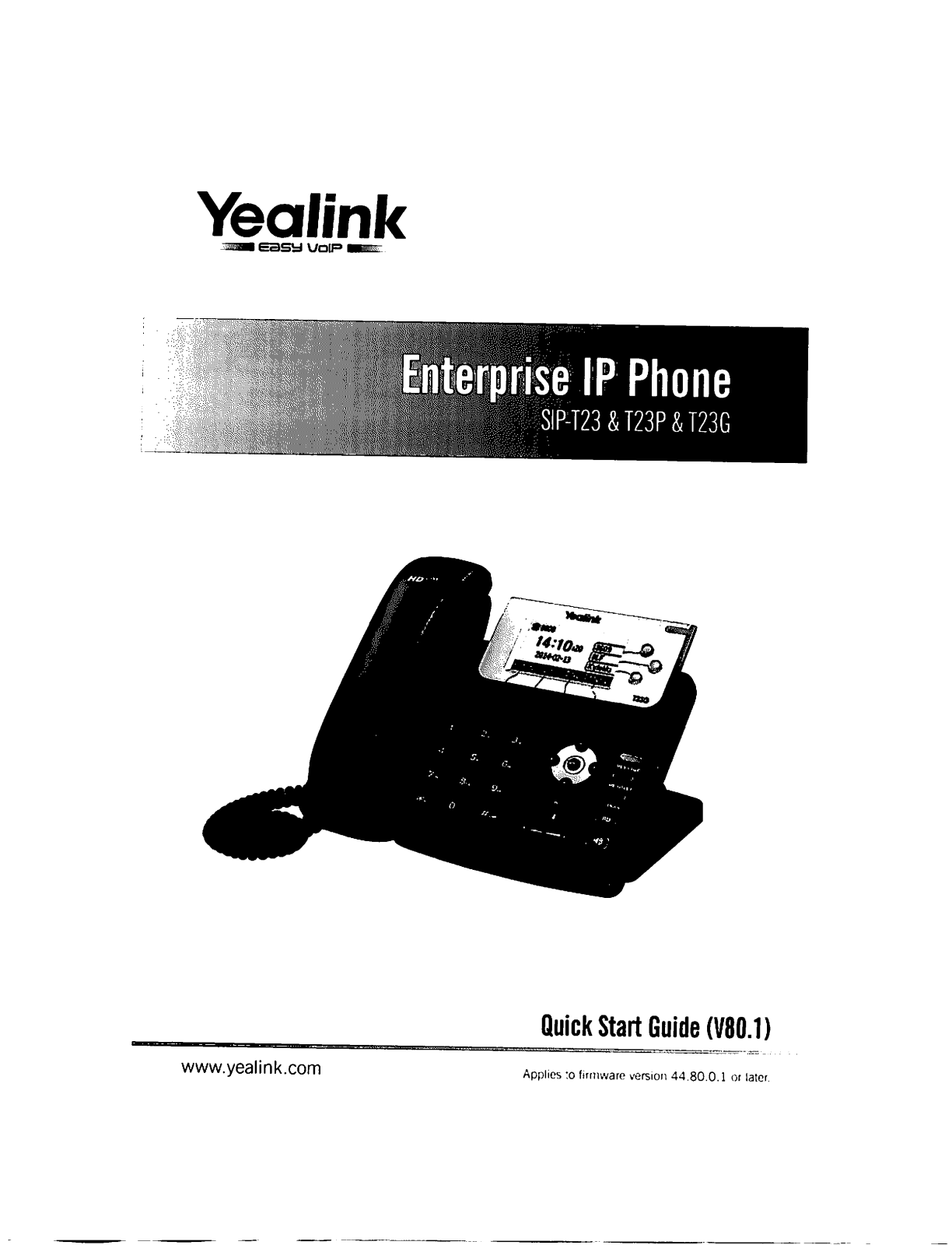 YEALINK T23P Users Manual