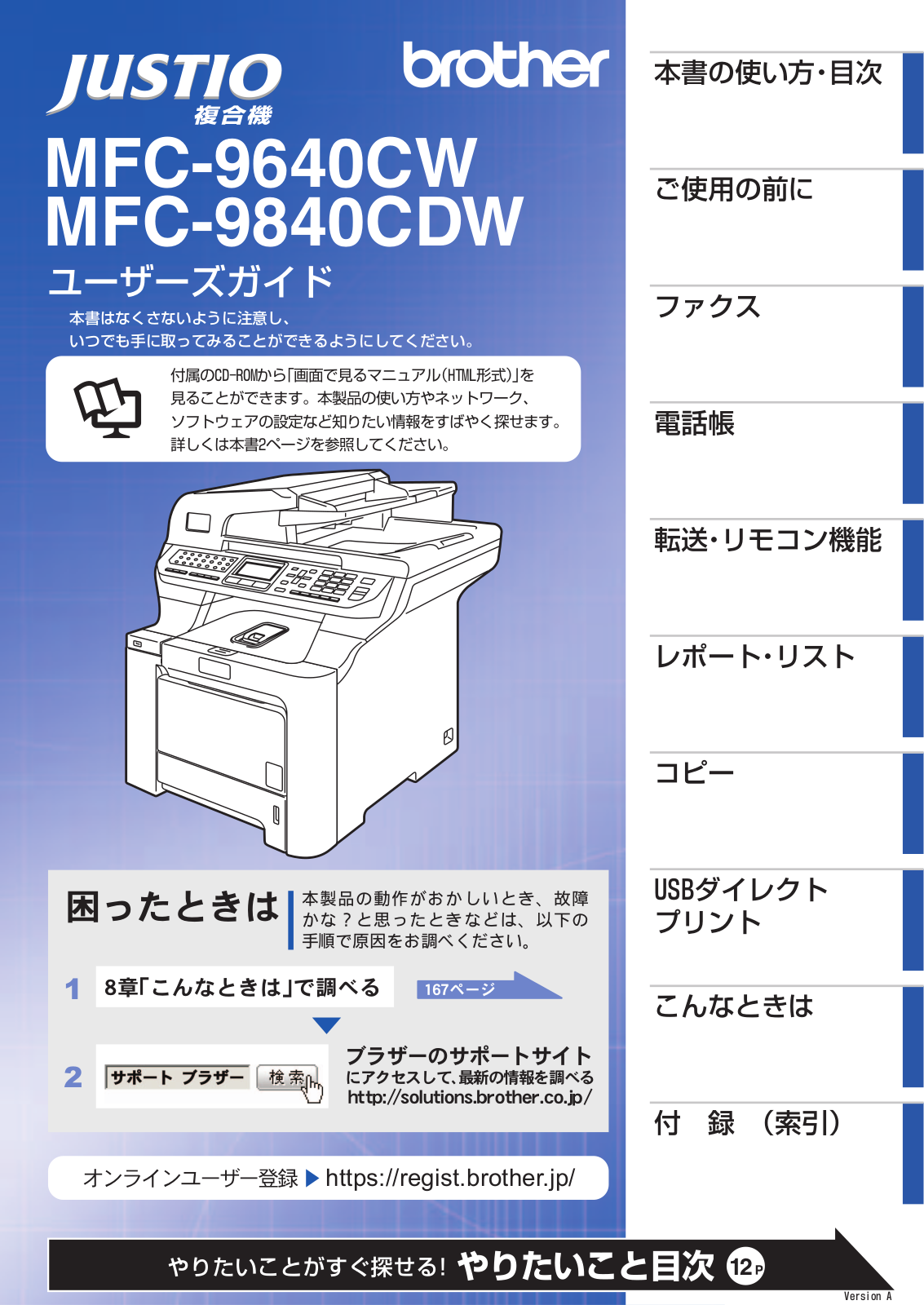 Brother MFC-9640CW, MFC-9840CDW User manual