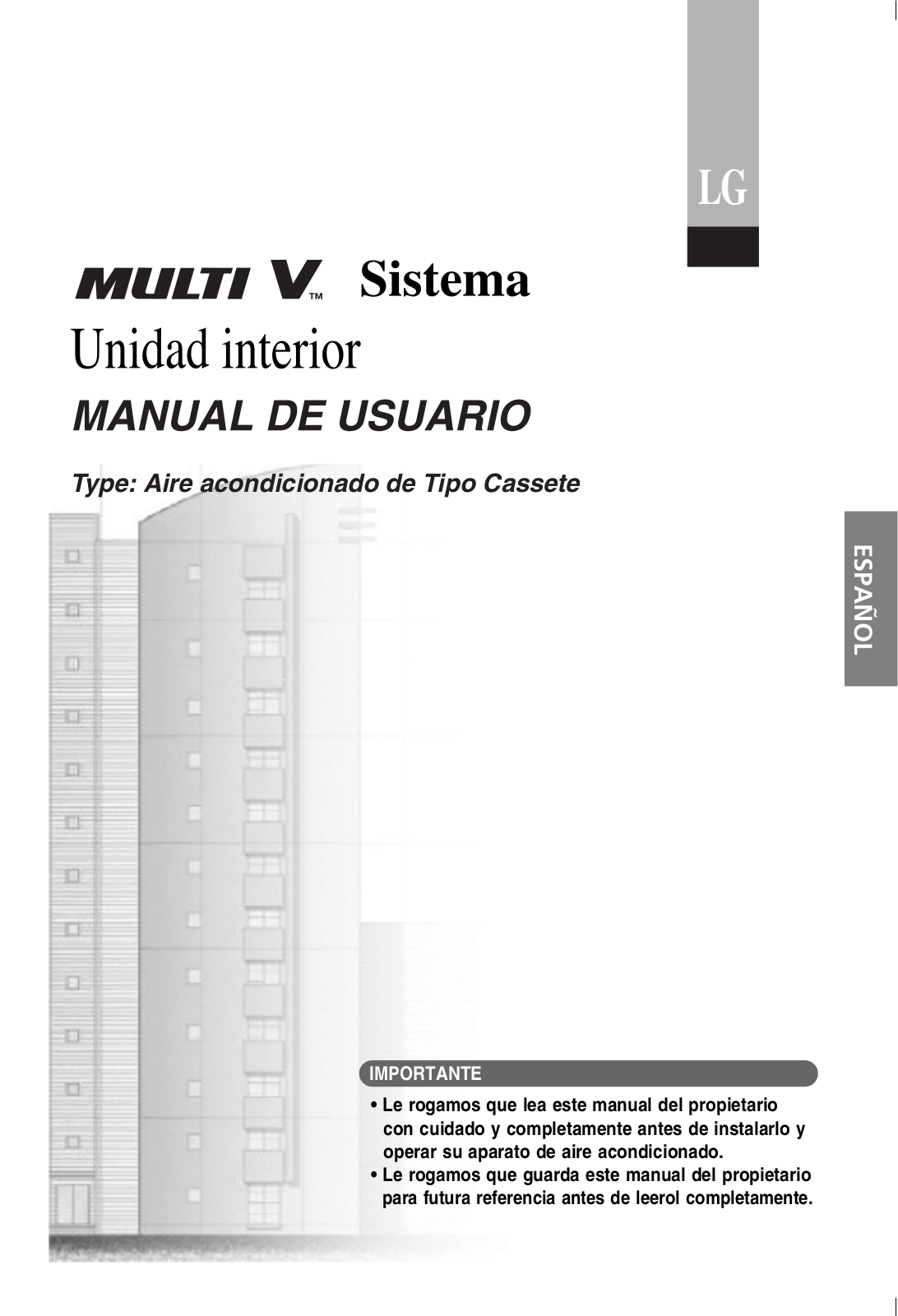 LG ARNU36GTDA0 User Manual