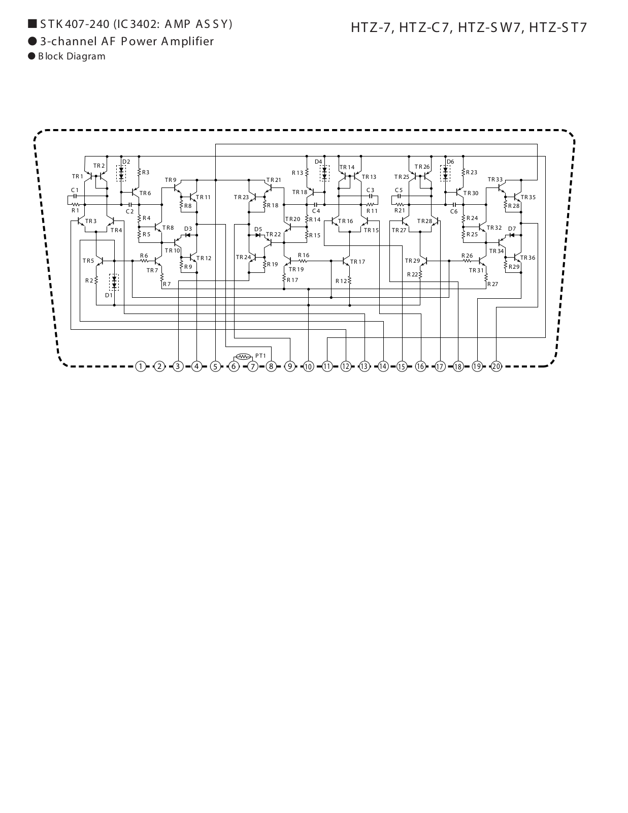 SANYO stk407-240 Service Manual