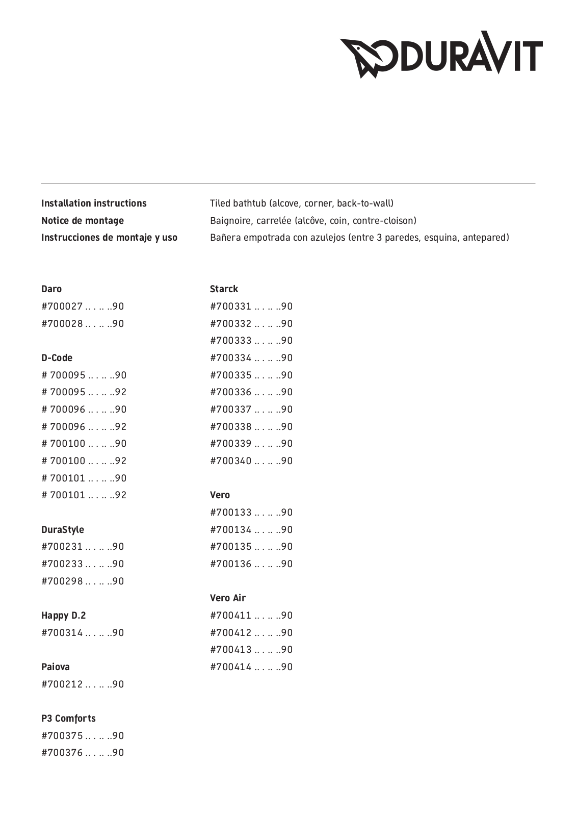 Duravit CBWE2091 Installation & Assembly - ManualMachine.com