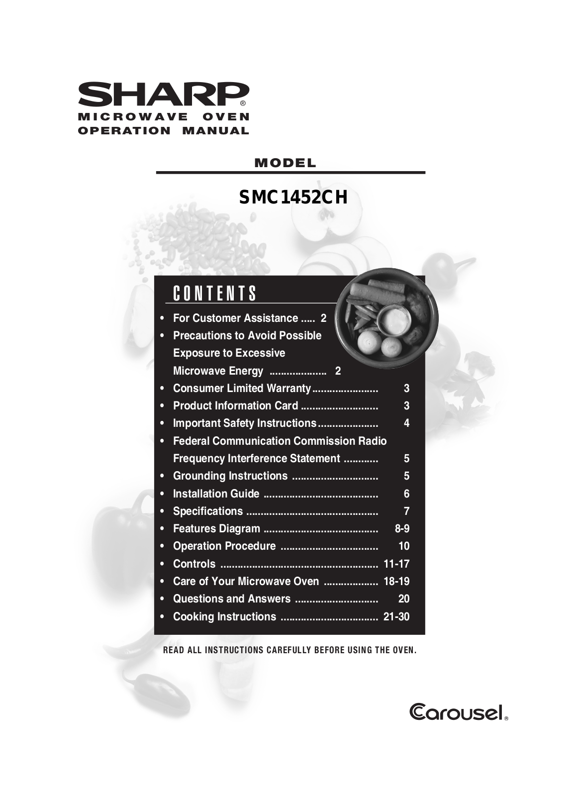 Sharp SMC1452CH User Manual