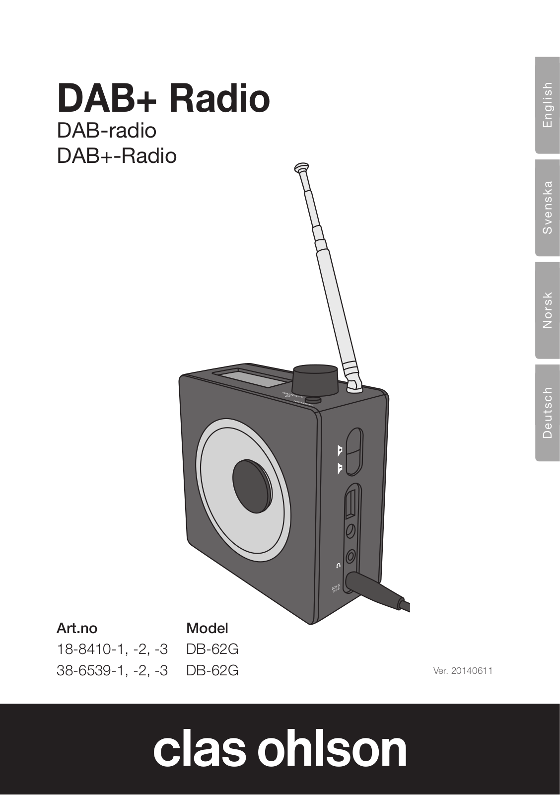 Clas Ohlson DB-62G User Information