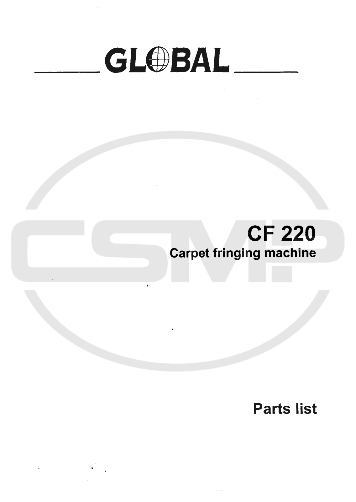 Global CF220 Parts Book