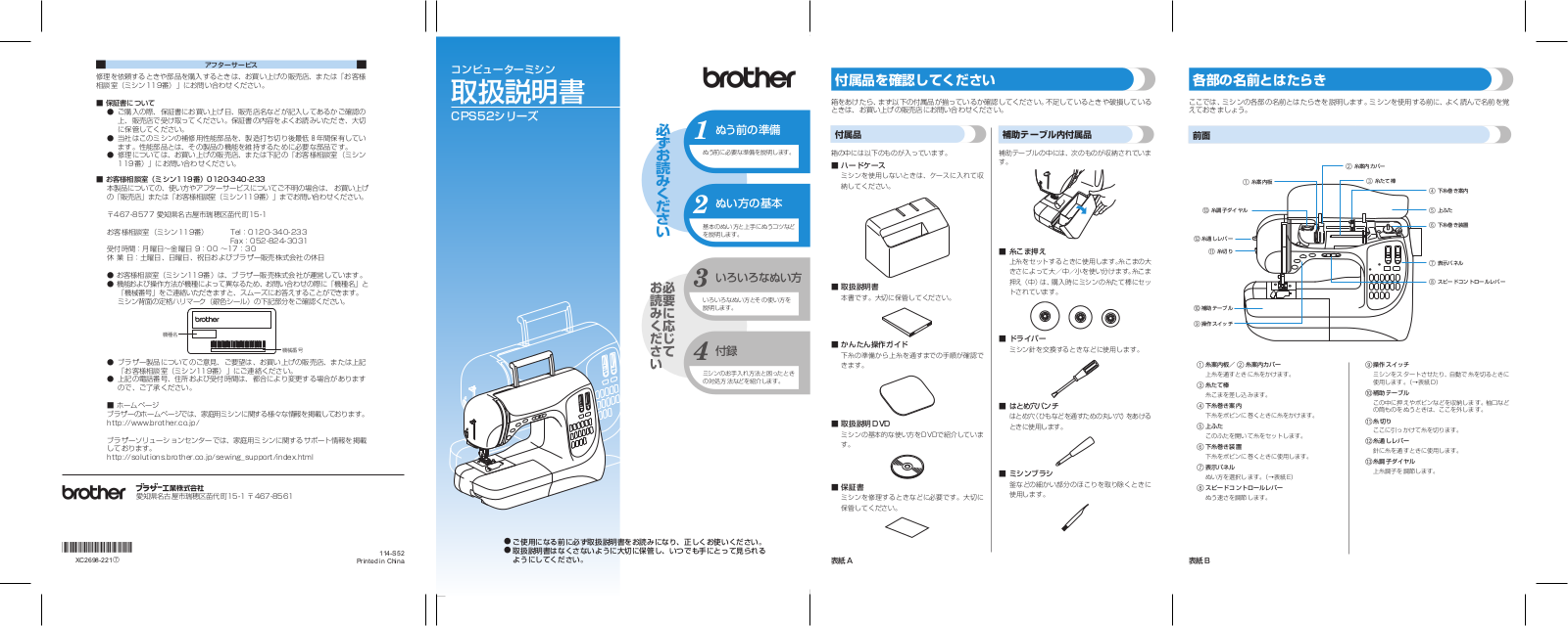 Brother CPS52 User manual