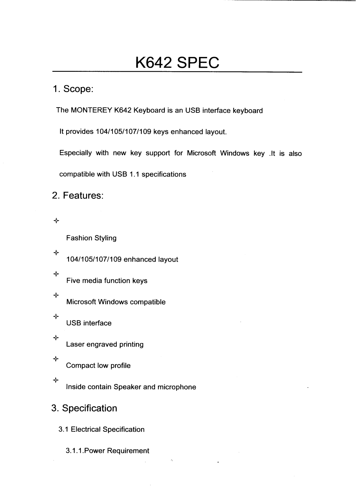 Monterey 46AK642 Users Manual