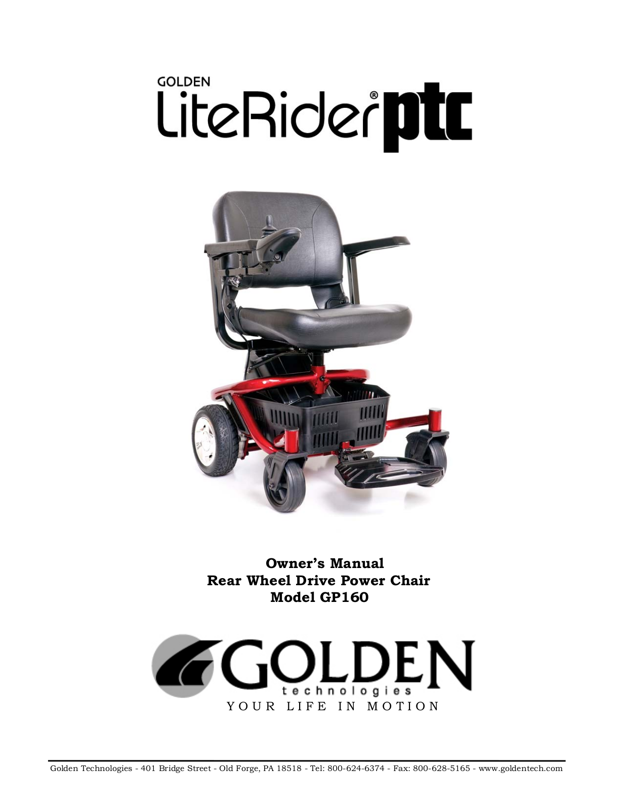 Golden Technologies GP160 User Manual