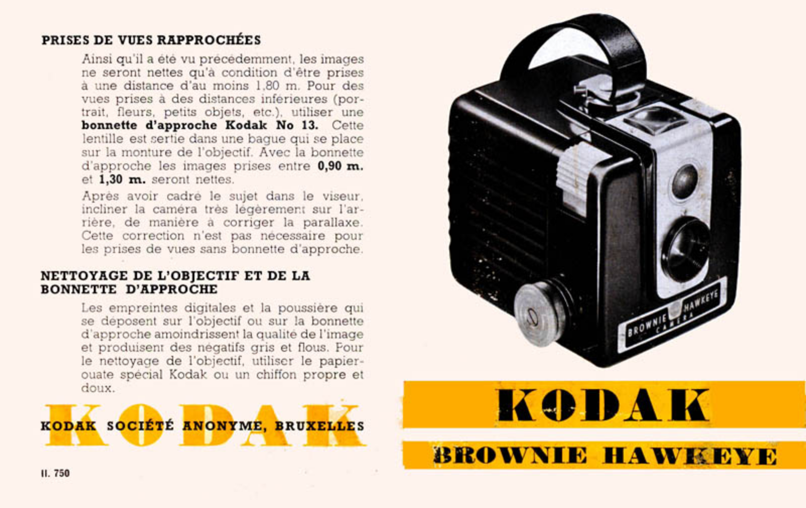 KODAK Brownie Hawkeye Instruction Manual