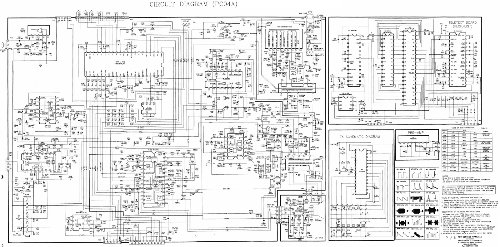 Goldstar 20PC04, 20BCctDm Schematic