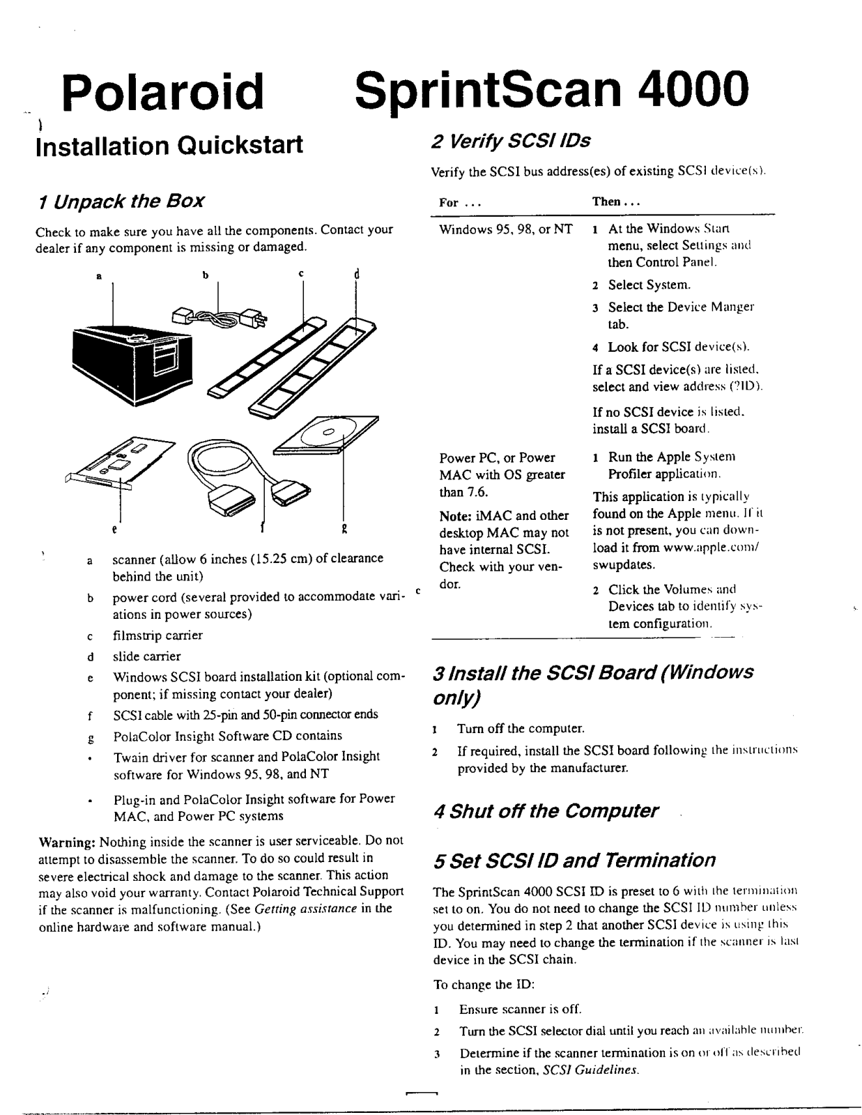 Microtek CS 4000 Users Manual