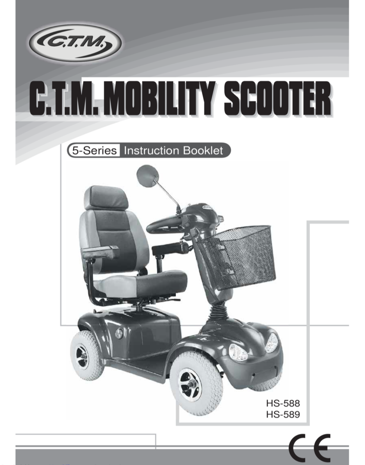 C.T.M. HS-588, HS-589 Instruction Booklet