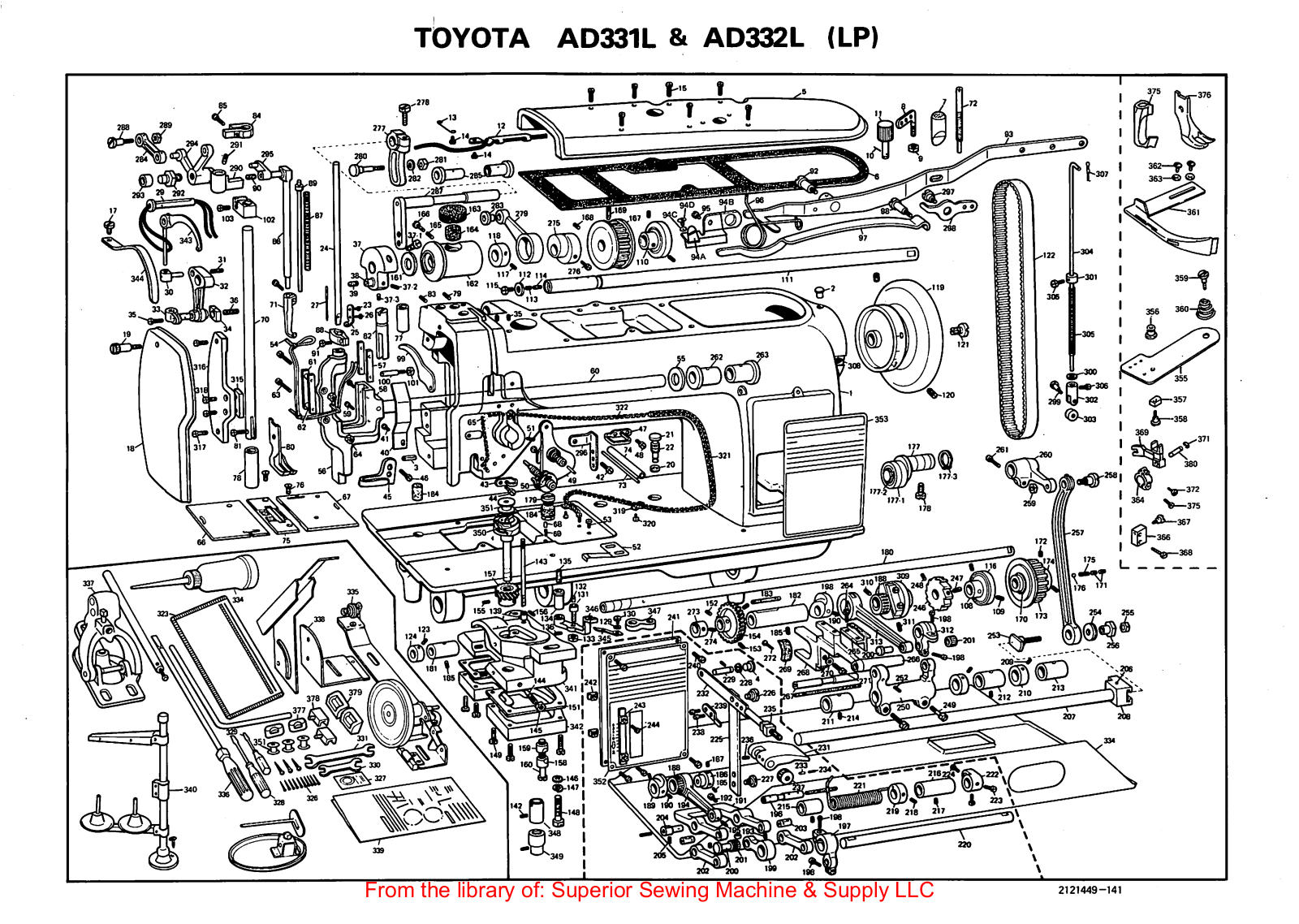 Toyota AD331L, AD332L Manual
